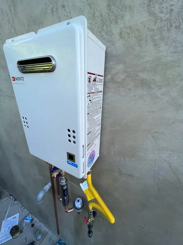 Tankless water heater installation for Berkeley Place homes